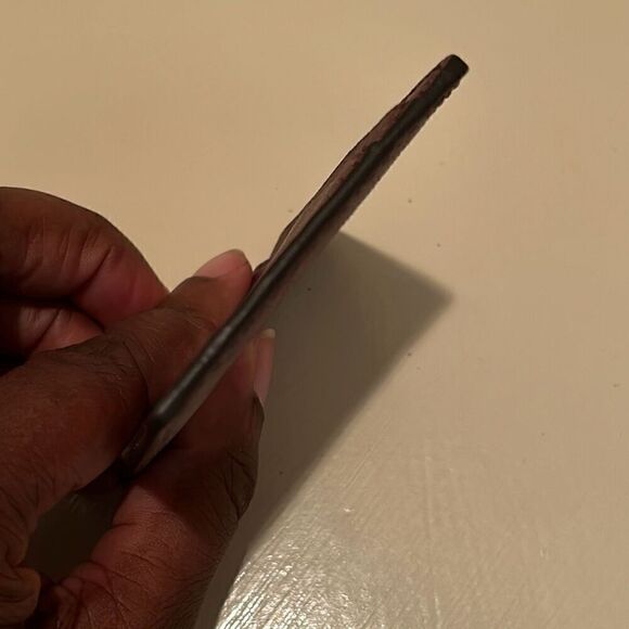 Michael Kors Credit Card And ID Holder Dark Burgundy Leather Classy Minimalist - Picture 6 of 9